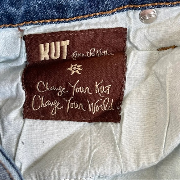 Kut from the Kloth Cameron Roll Cuff Straight Leg Jeans size 8 - Picture 8 of 12